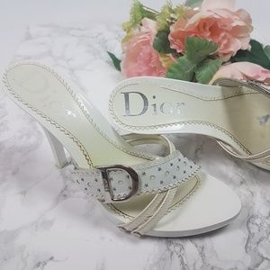 Sale! Dior | White Leather Sandals